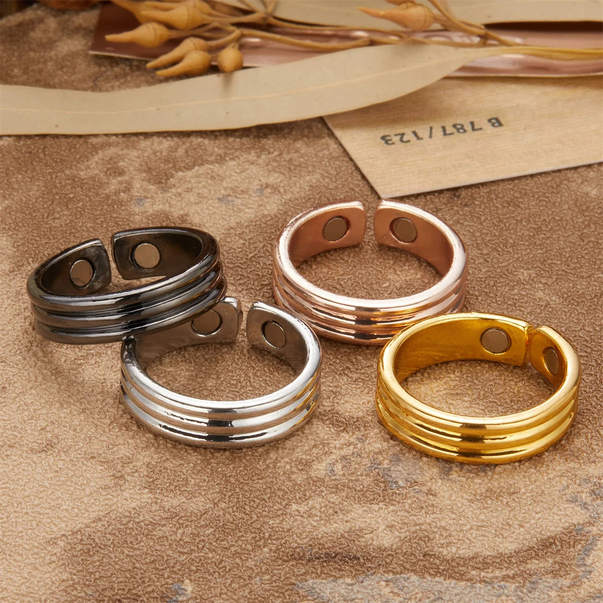 Trendy Magnetic Health Rings for Men and Women - Stylish Jewelry for Weight Loss and Wellness