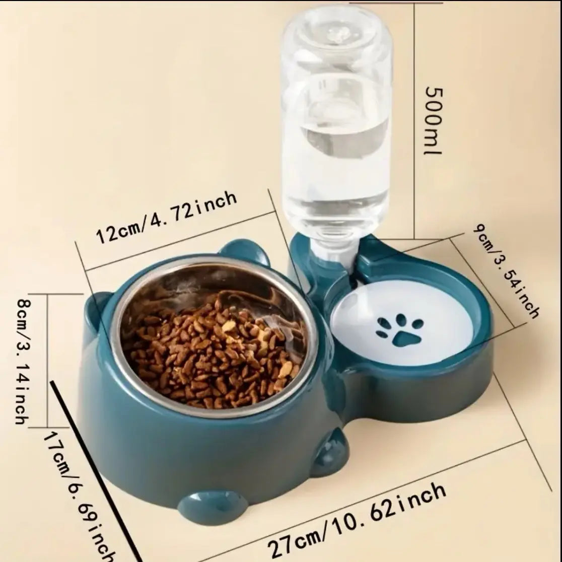 2 in 1 Pet Feeder - Versatile Design for Pets, Easy to Use, Suitable for Various Pets, Lightweight & Portable