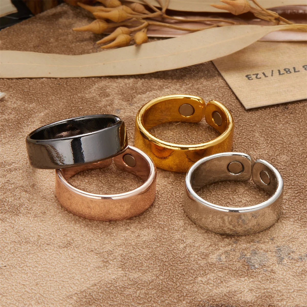 Trendy Magnetic Health Rings for Men and Women - Stylish Jewelry for Weight Loss and Wellness