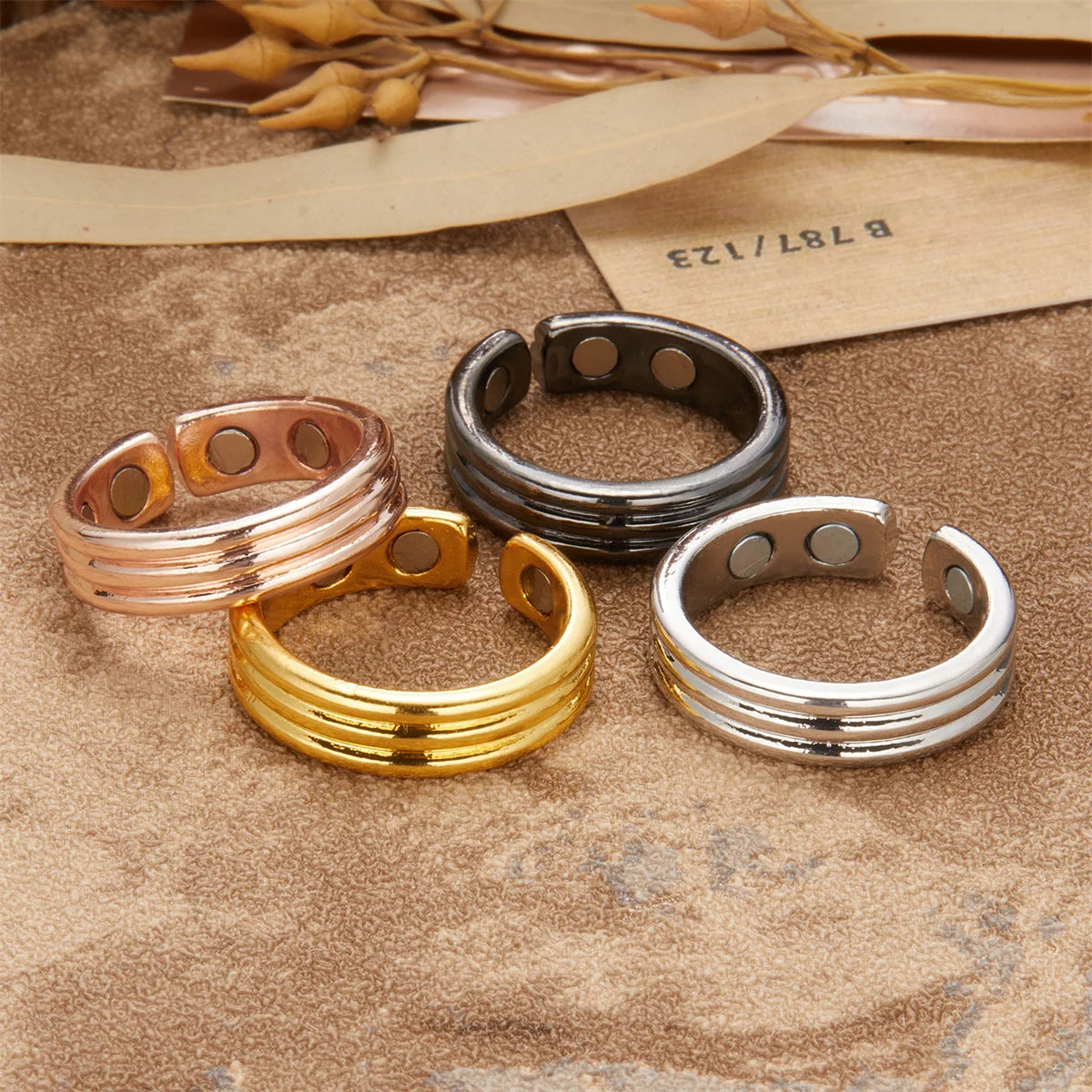 Trendy Magnetic Health Rings for Men and Women - Stylish Jewelry for Weight Loss and Wellness