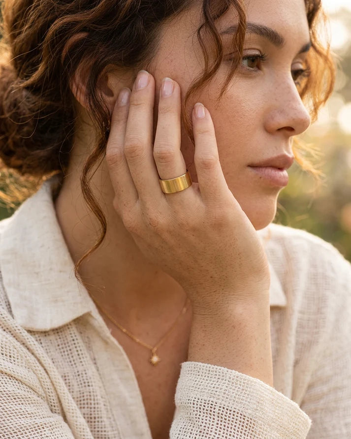 Byte Gold Ring — 18K Magnetic Wellness Ring
